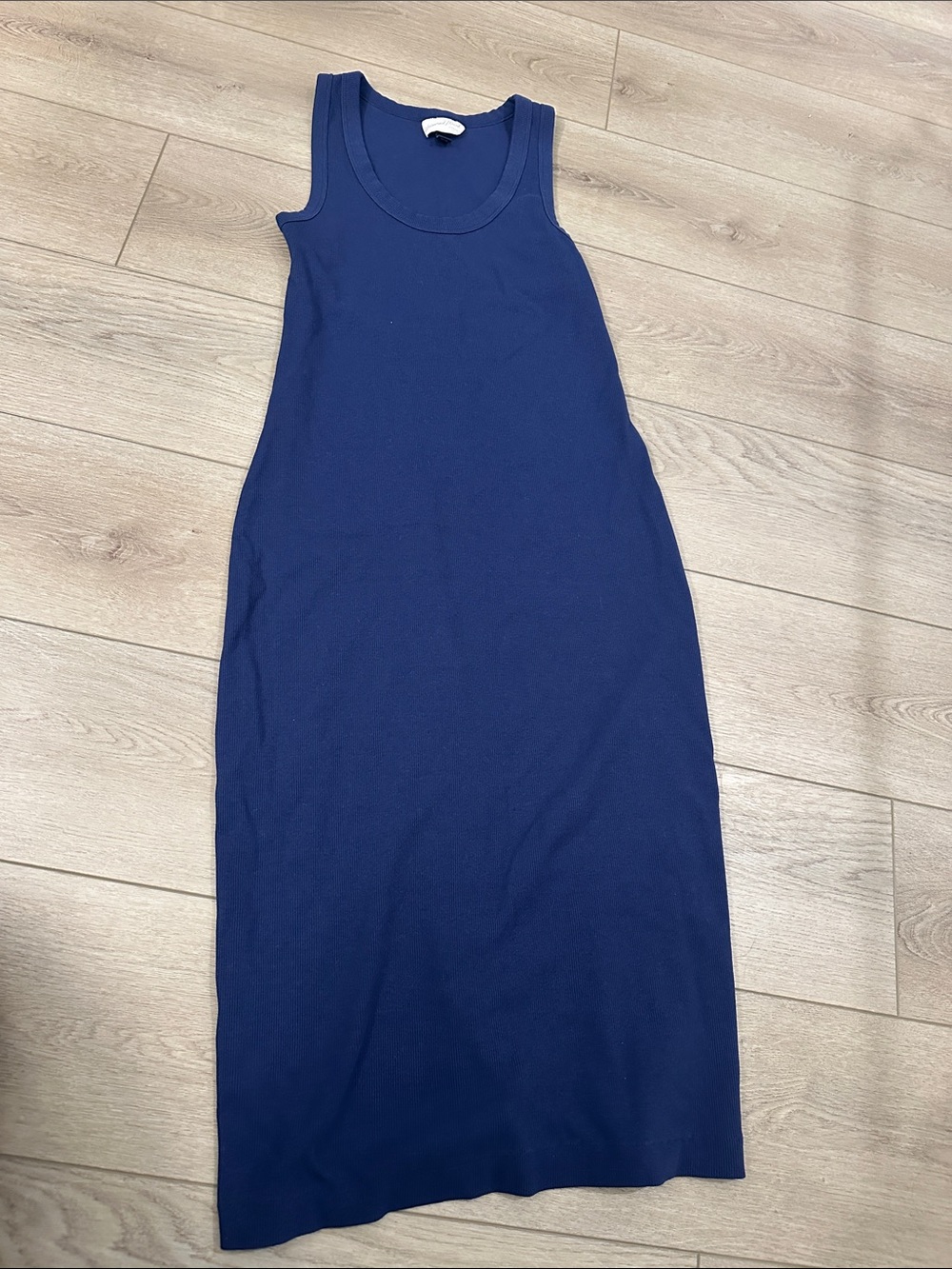 Universal Thread Ribbed Blue scoop neck dress size medium cotton blend